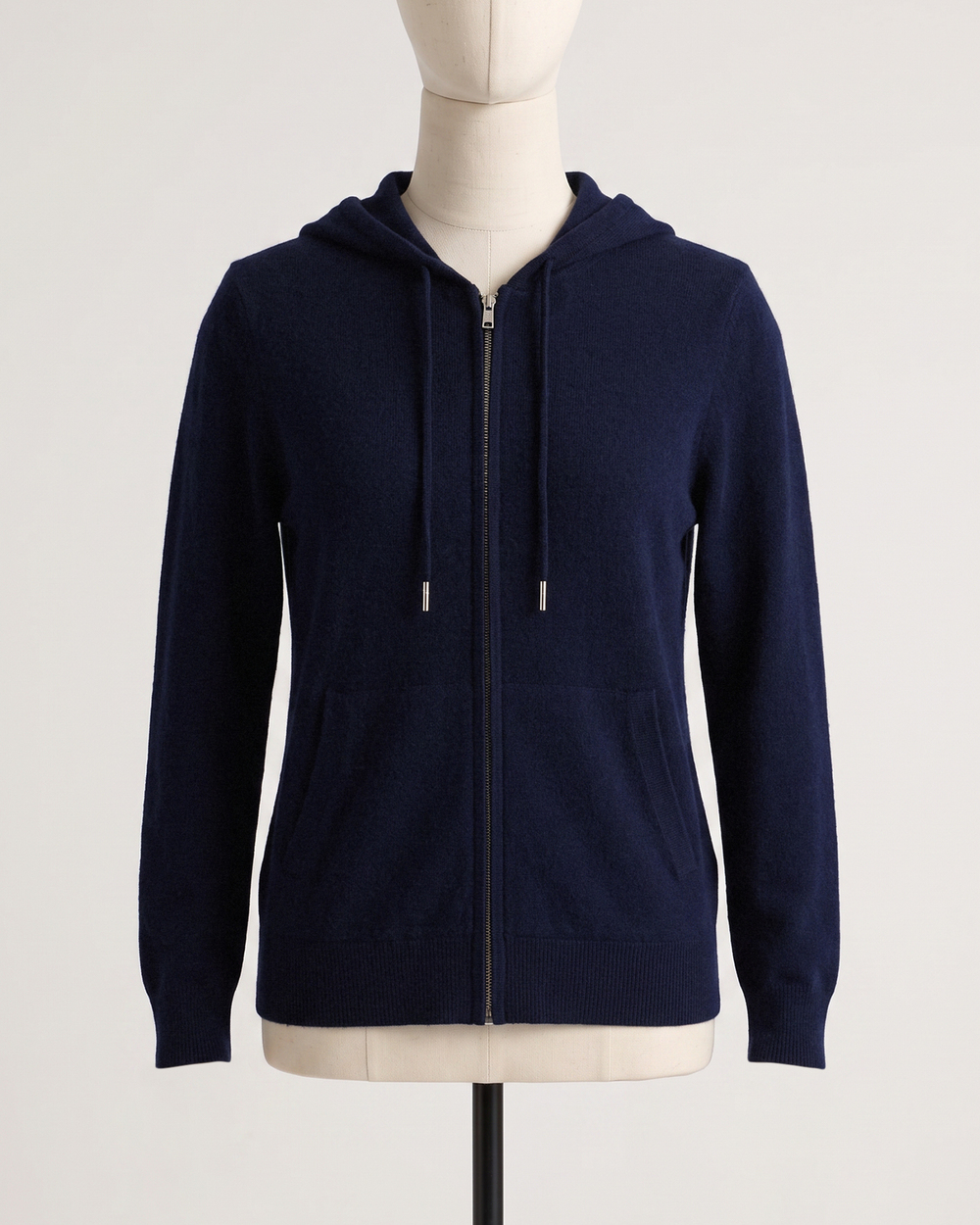 Mongolian Cashmere Full-Zip Hoodie